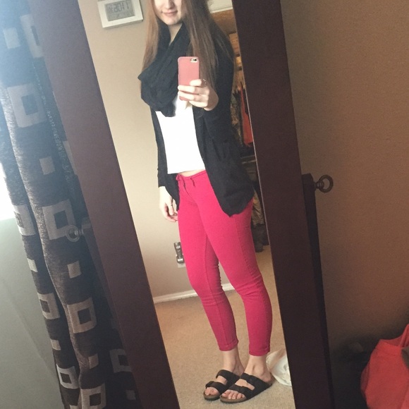 Dark pink A&F skinnies!