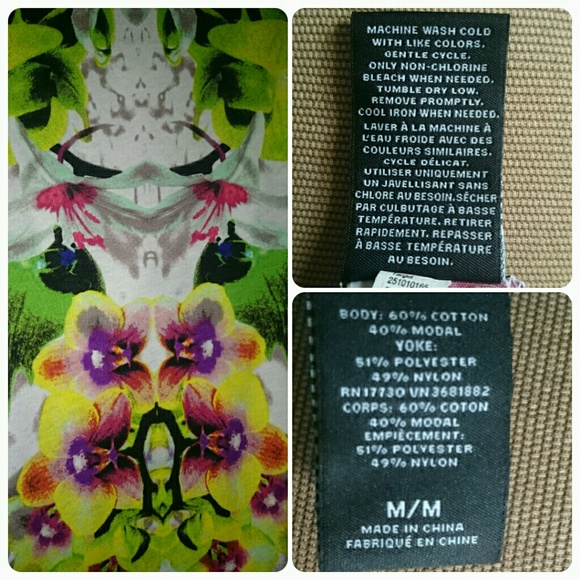 Prabal Gurung Floral Mesh Sleeveless Top - Picture 3 of 5