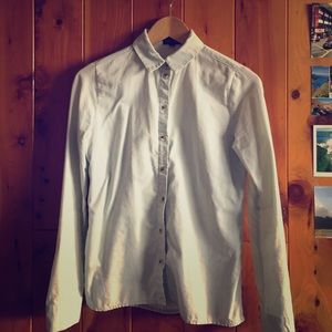 Topshop Light blue blouse
