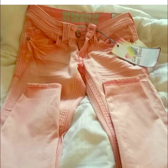Hydraulic Peach Color Jeans 3/4 NWT