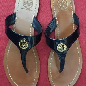 Tori burch  guarantee authentic dark navy sandals