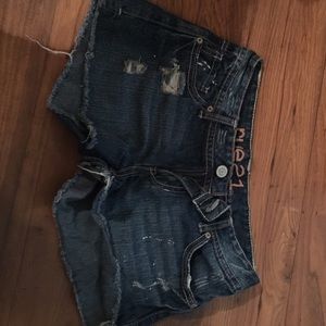 Denim shorts