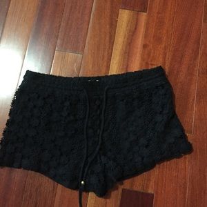 Black forever 21 knot shorts
