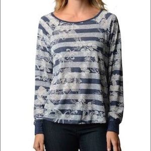 Stripes floral long sleeve