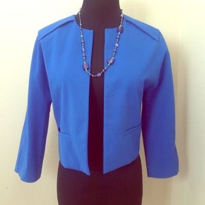 Vince Camuto cropped blue jacket