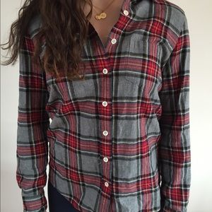 Jcrew Red Flannel