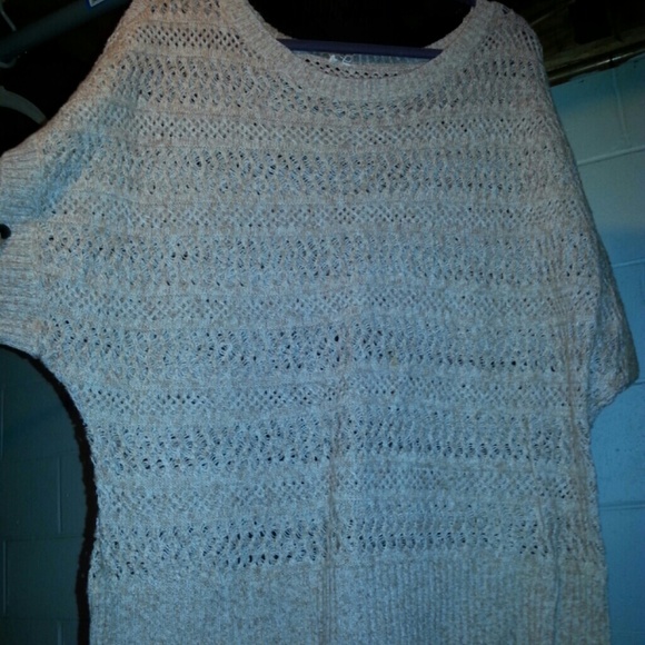 Beige see through sweater