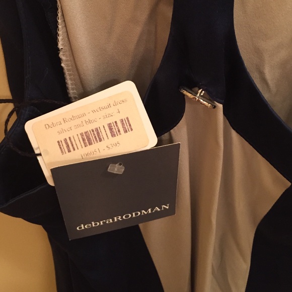 Debra Rodman blue and silver wetsuit dress - Picture 4 of 4