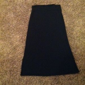 Black maxi skirt