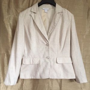 Size 8 DressBarn Beige Blazer