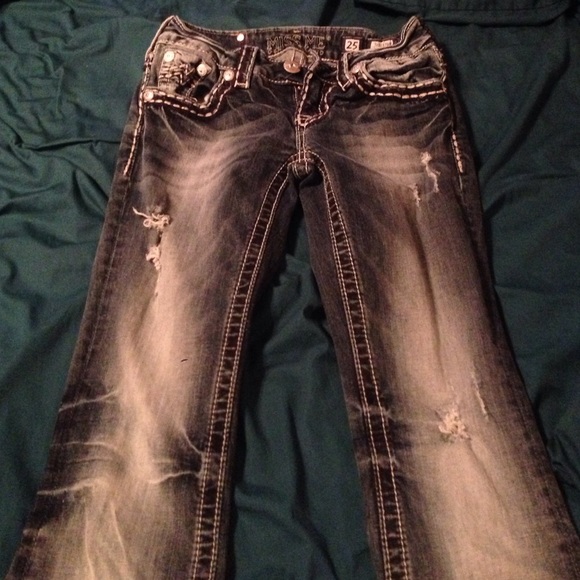 Size 25 miss me jeans worn 2 times