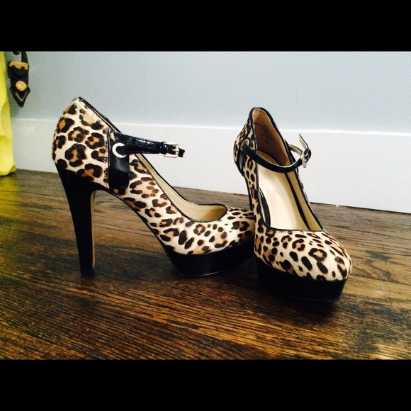 Nine West leopard print heels