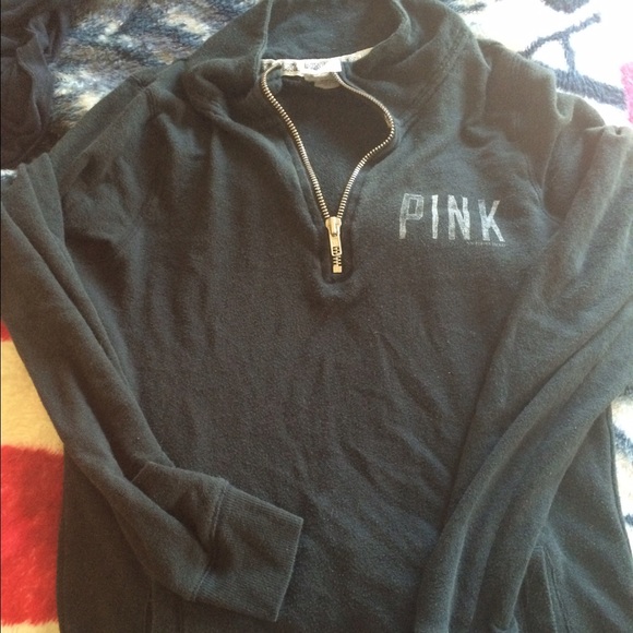 Vs pink black half zip up trade? I wear a Large
