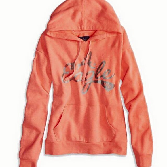 Brand New Coral Colored American Eagle Hoodie