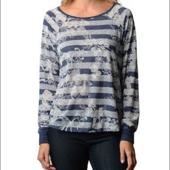 Striped Floral long sleeve