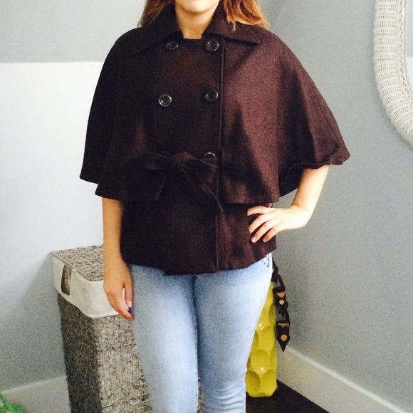 5/48 chocolate brown poncho