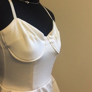 White pendulum dress