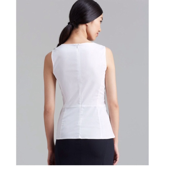 Theory White Peplum Top - Picture 2 of 4