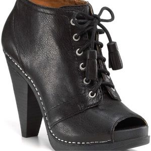 RARE NWOT Lucky brand "francisca" peep toe booties