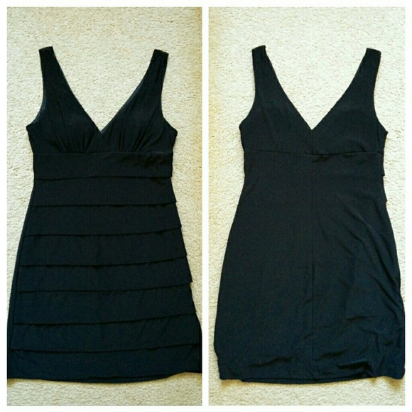 B.Smart Dresses & Skirts - B. Smart LBD Ruffled Bandage Style Black Dress 14