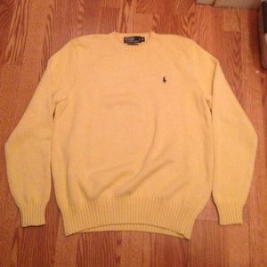Men's Polo Ralph Lauren Yellow Crew Neck