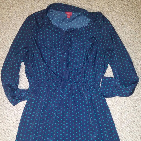 *Sale* Merona Navy and Green Dress