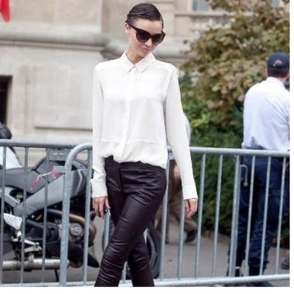 Theory Rosita Blouse as seen on Miranda Kerr - Picture 1 of 4