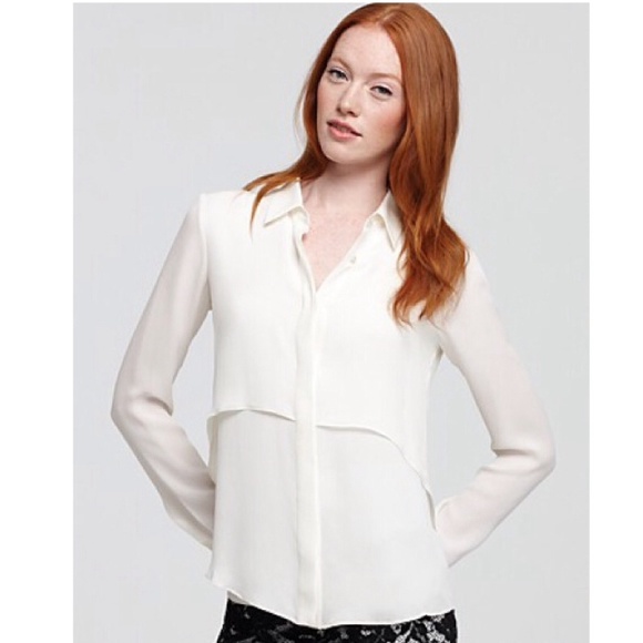 Theory Rosita Blouse as seen on Miranda Kerr - Picture 2 of 4