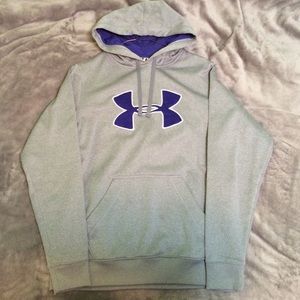 Silver grey Under Armour hoodie