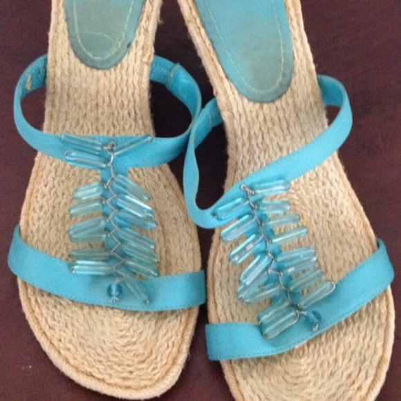 Enzo Angiolini beaded wedge