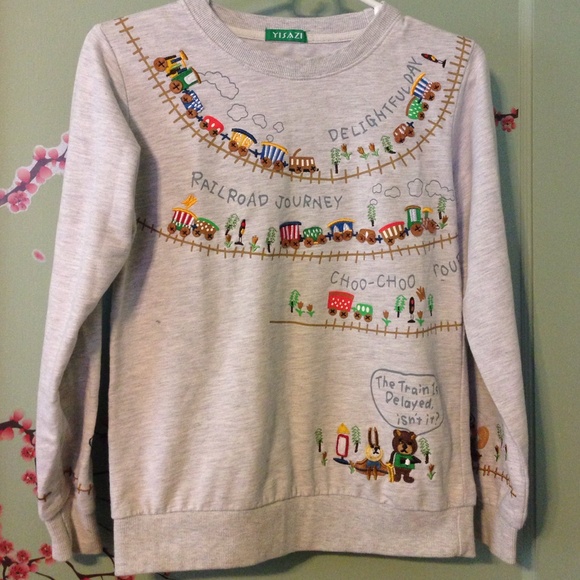 cute animals crew neck