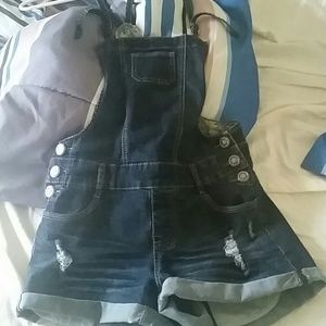 Denim overalls