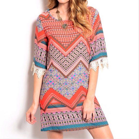 Printed Shift Dress || 5 STAR Rated by Buyers - Picture 2 of 3
