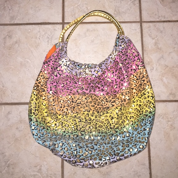 Colorful Leopard Hobo bag!