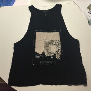 Black bralette tank top