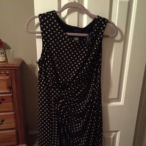 Black and Baige polka dot dress