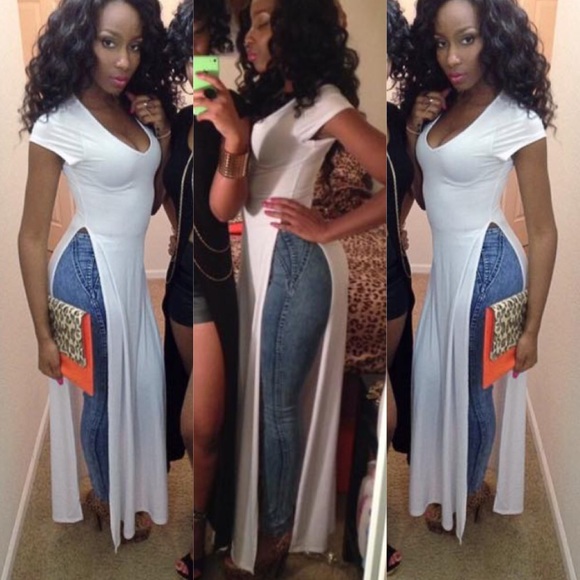 Long Split Shirt& High Waist Pant Bundle.