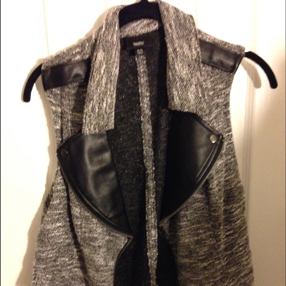 Grey and black vest