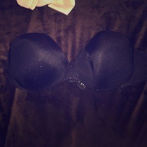 Black VS strapless bra