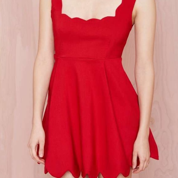 New NastyGal Red Sweetheart Dress