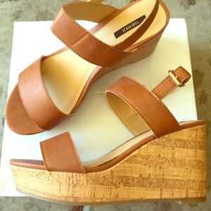 NWOT Cork Wedges