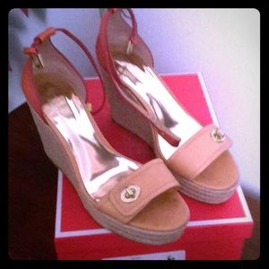 Coach wedges Size 8 M