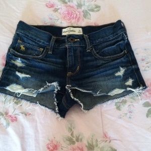 Abercrombie kids size 10 dark blue high shorts