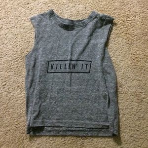 "killin'it" Brandy Melville Crop Tank