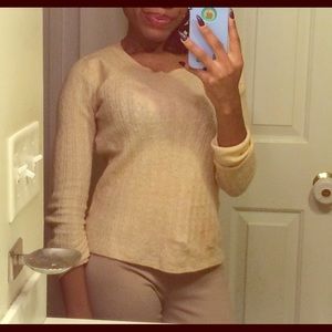 Banana republic..Cream colored long sleeve shirt