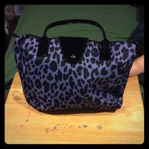 Blue Leopard Tote