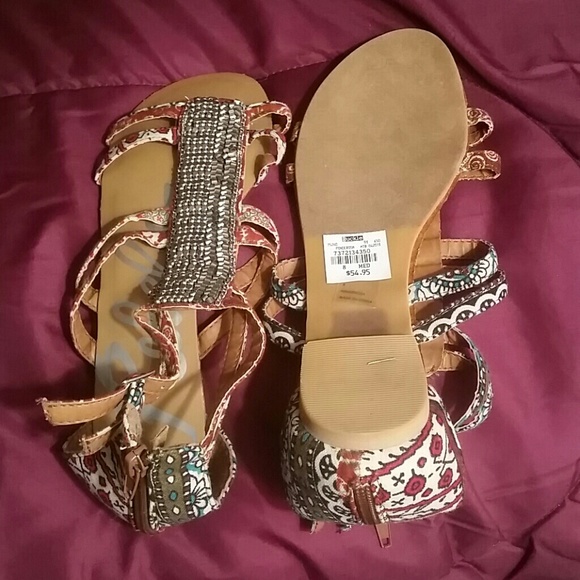 Buckle Shoes - Buckle gladiator sandals