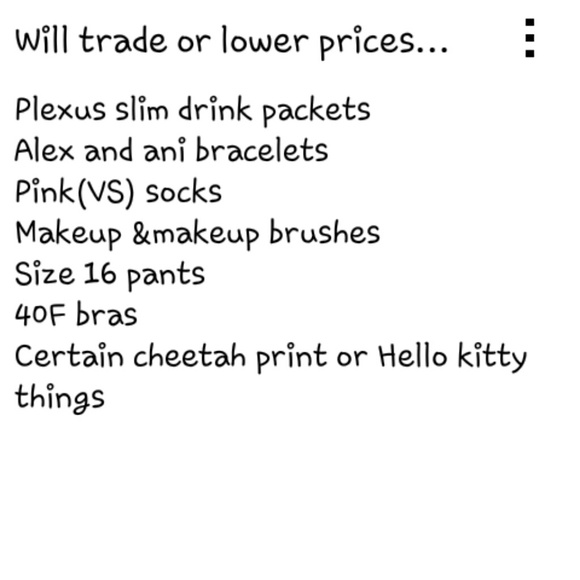 These are things im actively  Iso