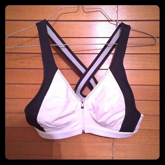 Victoria's Secret VSX white sports bra.