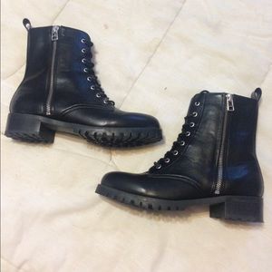 H&M Black Combat Boots
